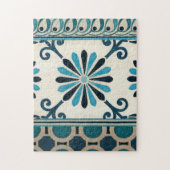 Nicht verzierte Indigofries II Puzzle (Vertikal)