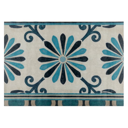 Nicht verzierte Indigofries II Schneidebrett (Vorderseite)