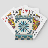 Nicht verzierte Indigofries II Spielkarten (Rückseite)