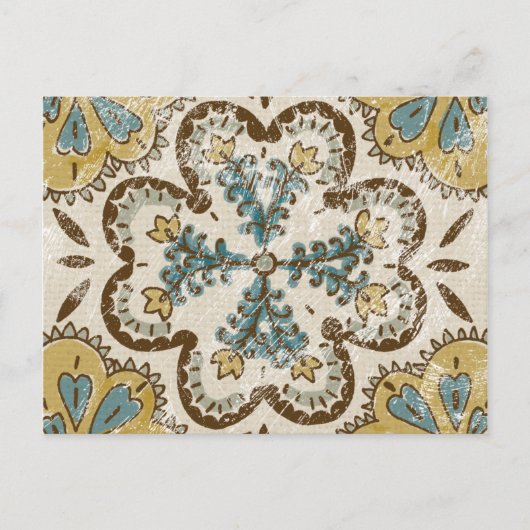 Nicht verzierter Batik-Platz II Postkarte (Vorderseite)