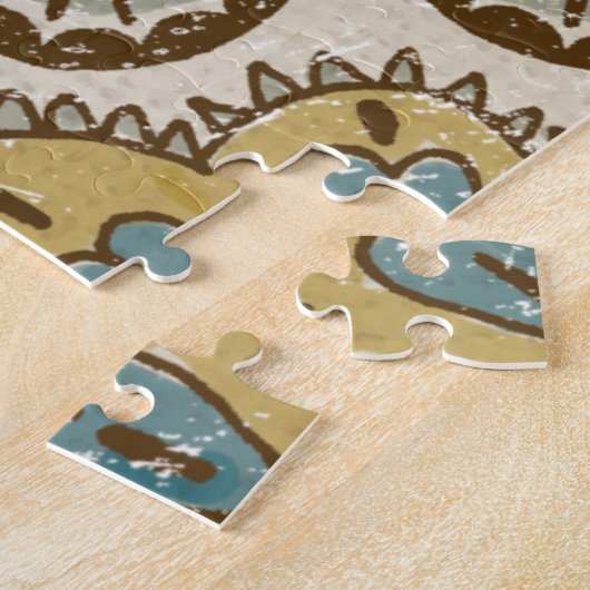 Nicht verzierter Batik-Platz II Puzzle (Seite)