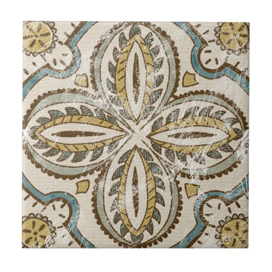 Nicht verzierter Batik-Platz III Fliese (Vorderseite)