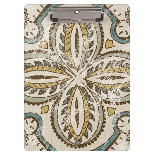 Nicht verzierter Batik-Platz III Klemmbrett (Vorderseite)