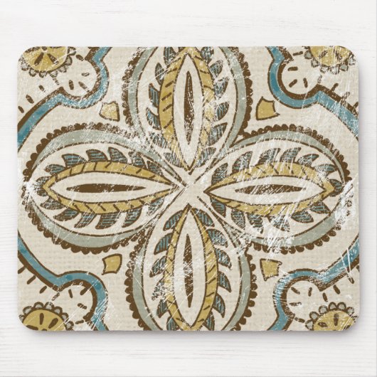 Nicht verzierter Batik-Platz III Mousepad (Vorne)