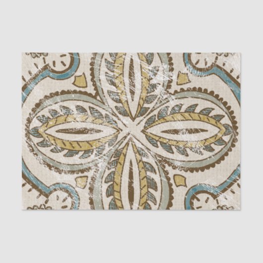 Nicht verzierter Batik-Platz III Seidenpapier (Vorderseite)