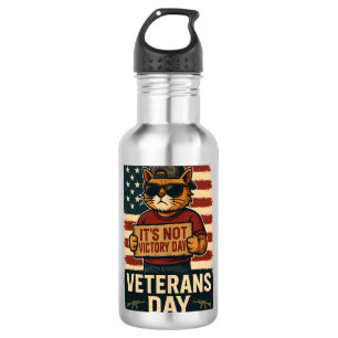 Nicht Victory Day – Veteranen-Tag-Design mit mutig Edelstahlflasche