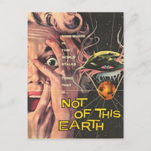 Nicht von dieser Erde - Vintage-Film Postkarte