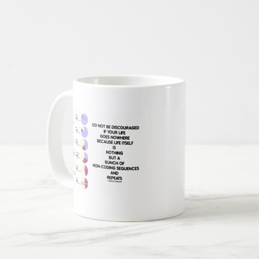 Nicht von lebenslangen nichtcodierenden Sequenzen Kaffeetasse (Vorderseite Links)
