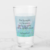 Nicht von Might - Zechariah 4:6 Glas (Rückseite)