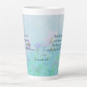 Nicht von Might - Zechariah 4:6 Milchtasse (Vorderseite)