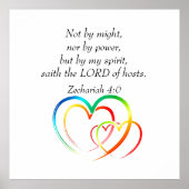 Nicht von Might - Zechariah 4:6 Poster (Vorne)
