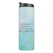 Nicht von Might - Zechariah 4:6 Thermosbecher (Nach rechts gedreht)