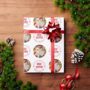 Nicht vor dem 25. Dezember öffnen Foto Weihnachten Geschenkpapier