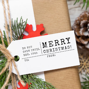 Nicht vor dem 25. Dezember öffnen - Weihnachtsgesc Gummistempel