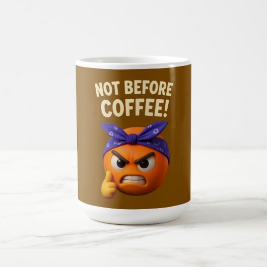 Nicht vor dem Kaffee  Kaffeetasse (Mittel)