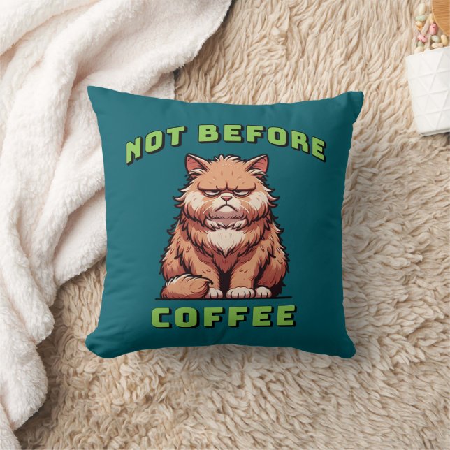 Nicht vor dem Kaffee Kissen (Decke)