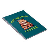 Nicht vor dem Kaffee Notizblock (Rechte Seite)
