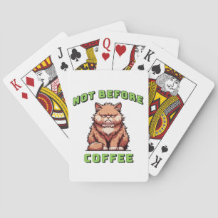 Nicht vor dem Kaffee Spielkarten