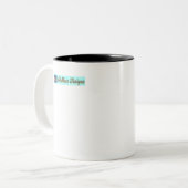 Nicht vor Mittag! Zweifarbige Tasse (Vorderseite Links)