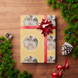 Nicht vor Weihnachten öffnen Gold Geschenkpapier