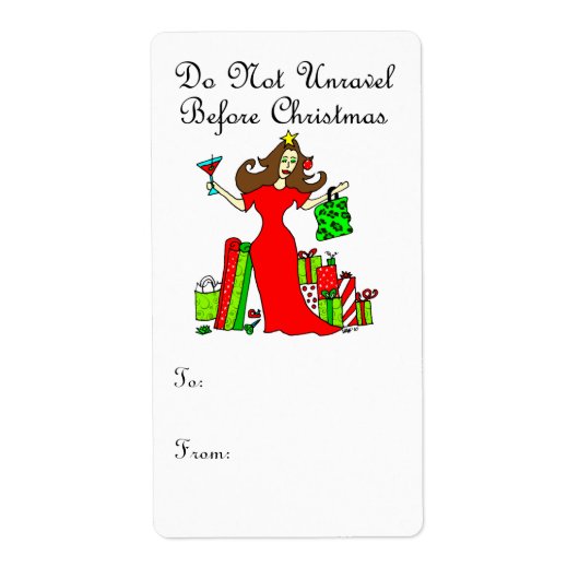 Nicht vor WeihnachtenGeschenketiketten entfernen (Vorne)