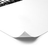 Nicht vorbei, bis ich Motivation Sprichwort Erfolg Poster (Ecke)