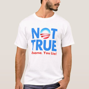 Nicht wahrer Obama liegen Sie T-Shirt