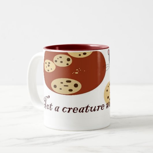 Nicht war ein Geschöpf rührend Zweifarbige Tasse (Vorderseite Links)