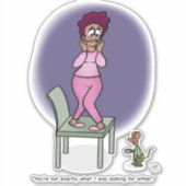 Nicht, was ich nach benutzerdefinierten Aufklebern Aufkleber (Vorderseite)