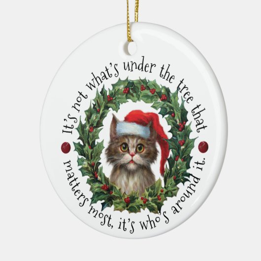 Nicht, was unter dem Baum ist | beidseitig Keramik Ornament (Links)