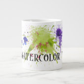 Nicht Wasser, mit farbigen Abstrichen Jumbo-Tasse (Vorderseite)