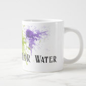 Nicht Wasser, mit farbigen Abstrichen Jumbo-Tasse (Rechts)