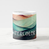 Nicht wasserfarbiges Wasser Jumbo-Tasse (Vorderseite)
