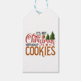 Nicht Weihnachten ohne Kekse Geschenkanhänger