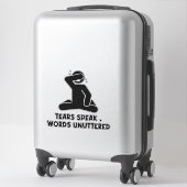 nicht weinen aufkleber (Koffer)