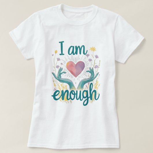 Nicht weniger - Empowerment-T-Shirt T-Shirt (Design vorne)