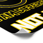 nicht weniger Menschen mit Behinderung Wheelcha Poster (Ecke)