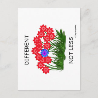 Nicht weniger postkarte