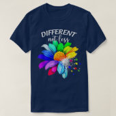 Nicht weniger Sonnenblumen Autismus Puzzle Awarene T-Shirt (Design vorne)