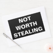 Nicht wert Aufkleber stehlen (Umschlag)