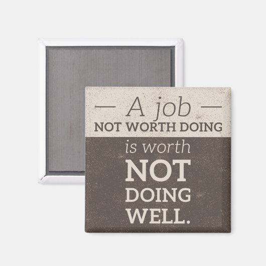 Nicht wert Magnet (Vorderseite/Rückseite)