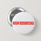 Nicht wesentliche Briefmarke Button (Vorne & Hinten)