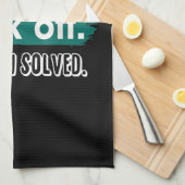 Nicht wie ich F*ck Off Problem gelöst lustige Sass Geschirrtuch (Viertel Falte)