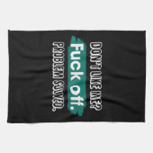Nicht wie ich F*ck Off Problem gelöst lustige Sass Geschirrtuch (Horizontal)