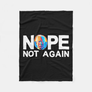 Nicht wieder Funny Biden Pro-trump Fleecedecke