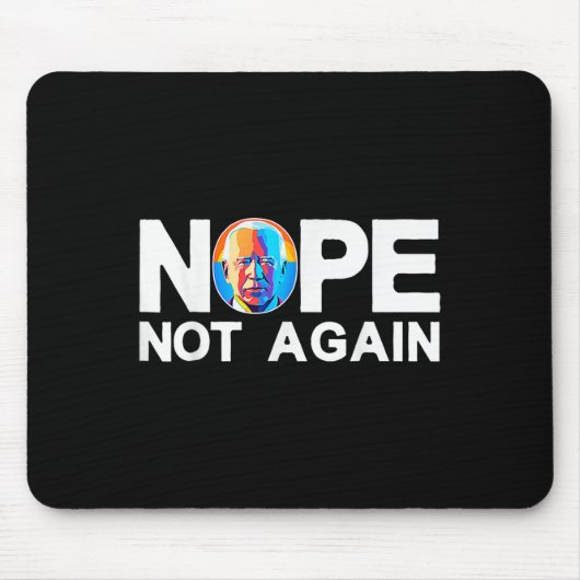 Nicht wieder Funny Biden Pro-trump Mousepad (Vorne)