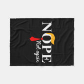 Nicht wieder lustig Trump Fleecedecke (Vorderseite (Horizontal))