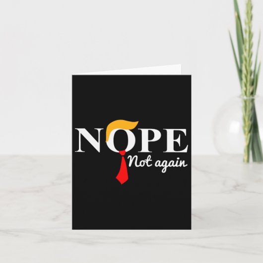 Nicht wieder lustig Trump Karte (Vorderseite)