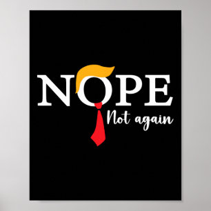 Nicht wieder lustige Trump Biden Demokrat US-Wahl Poster