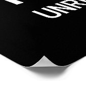 Nicht wiederverwertbar ~ Hanzi-Zeichen in chinesis Poster (Ecke)